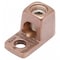 Burndy Mechanical Lug, 4 AWG Max, 1 Conductor, 1 Hole, 1/4 in Stud, Copper KA4C - alternate 1