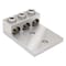 Burndy Mechanical Lug, 3 Conductor, 2 Hole, 3/8 in Stud, Aluminum K3A25U2 - alternate 1