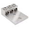 Burndy Mechanical Lug, 2/0 AWG Max, 3 Conductor, 2 Hole, 1/2 in Stud, Aluminum K3A26U2N - alternate 1