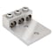 Burndy Mechanical Lug, 600 kcmil Max, 3 Conductor, 2 Hole, 1/2 in Stud, Aluminum K3A36U2N - alternate 1