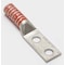 Burndy Two-Hole Compression Lug, 3/0 AWG Max, 3/8 in Stud, Long Barrel, Copper, Orange YA272TC38 - alternate 1