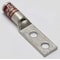 Burndy Two-Hole Compression Lug, 2 AWG Max, 1/4 in Stud, Standard Barrel, Copper, Brown YA2CL2TC14 - alternate 1