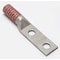 Burndy Two-Hole Compression Lug, 350 kcmil Max, 1/2 in Stud, Long Barrel, Copper, Red YA312N - alternate 1