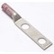 Burndy Two-Hole Compression Lug, 1/0 AWG Max, 1/2 in Stud, Long Barrel, Copper, Pink YA252N - alternate 1