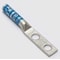 Burndy Two-Hole Compression Lug, 6 AWG Max, 1/4 in Stud, Long Barrel, Copper, Blue YA6C2TC14 - alternate 1
