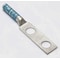 Burndy Two-Hole Compression Lug, 6 AWG Max, 3/8 in Stud, Long Barrel, Copper, Blue YA6C2TC38 - alternate 1