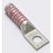 Burndy One-Hole Compression Lug, 1/0 AWG Max, 3/8 in Stud, Long Barrel, Copper, Pink YA25TC38 - alternate 1
