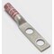 Burndy Two-Hole Compression Lug, 8 AWG Max, 1/4 in Stud, Long Barrel, Copper, Red YA8C2TC14 - alternate 1
