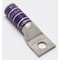 Burndy One-Hole Compression Lug, 4/0 AWG Max, 3/8 in Stud, Long Barrel, Copper, Purple YA28TC38 - alternate 1