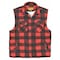 Trail Crest Men's Insulated Vest, Poly Fleece, Zipper, Red Plaid, 3XL 3700FGE-50 3XL - alternate 1
