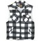 Trail Crest Men's Insulated Vest, Poly Fleece, Zipper, White Plaid, 2XL 3700FGE-51 2XL - alternate 1