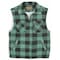 Trail Crest Men's Insulated Vest, Poly Fleece, Zipper, Green Plaid, 3XL 3700FGE-52 3XL - alternate 1