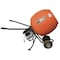 Kushlan Products 6 cu ft Wheelbarrow Concrete Mixer, Polyethylene Drum, 115V, 3/4 HP, Telescoping Handle 600DD - alternate 2