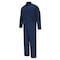 Bulwark Coverall, 11 cal/sq cm ATPV, M, 32 1/2 in Inseam, 100% Cotton, Zipper CEH2NV LN M - alternate 1
