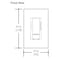 Lutron Wall Mount Sensor, Occupancy, Photocell, Vacancy, Hard Wired, White, 900 sq ft, Fluorescent, Halogen, Incandescent, LED MSCL-OP153M-WH - alternate 2