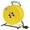 Zoro Select Cord Reel w/ Hand Lamp, Hand Operated, NEMA 5-15P, 12 AWG, Yellow Reel, 100 ft L (Formerly LumaPro) 22M975 - alternate 1