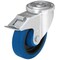 Zoro Select Kingpin Swivel Caster, Rubber, 5 in, 330 lb, Znc LER-POEV 126KA-FI-SB - alternate 1