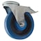 Zoro Select Kingpin Swivel Caster, Rubber, 5 in, 330 lb, Znc LER-POEV 126KA-FI-SB - alternate 2