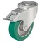 Zoro Select Kingpin Swivel Caster, Poly, 4 in., 660 lb. LKR-ALST 100K-FI - alternate 1