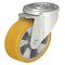 Zoro Select Kingpin Swivel Caster, Polyrthn, 4 in, 550 lb, Ylw LKR-ALTH 100K - alternate 1