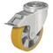 Zoro Select Kingpin Swivel Caster, Polyurethane, 4 in, 550 lb LKR-ALTH 100K-FI - alternate 1