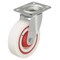 Zoro Select Swivel Plate Caster, Nylon, 4 in., 330 lb., White LE-POW 100KF - alternate 1