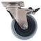 Zoro Select Swivel Plate Caster, Rubber, 3 in., 165 lb., A LPXA-VPA 75G-FI - alternate 1