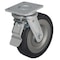 Zoro Select Swivel Plate Caster, Rubber, 5 in., 700 lb., D LO-SE 125K-ST - alternate 1
