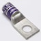 Burndy One-Hole Compression Lug, 4/0 AWG Max, 3/8 in Stud, Standard Barrel, Copper, Purple YA28LNT38 - alternate 1