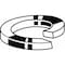 Zoro Select Split Lock Washer, For Screw Size #8 Stainless Steel, Plain Finish, 50 PK U51450.016.0001 - alternate 1