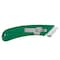 Pacific Handy Cutter Safety Knife, 3 Fixed Blade Depths, 5 3/4 in L, Safety Point, Steel Blade, Green Plastic Handle S4R - alternate 1