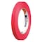 Shurtape Masking Tape, 12 mm W x 55 m L, 4.9 mil Thick, Red, Rubber Adhesive, 72 PK 206851 - alternate 2