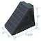 Zoro Select Wheel Chock, Molded Rubber, Black 22XW85 - alternate 3