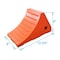 Zoro Select Wheel Chock, Molded Rubber, Orange 22XW87 - alternate 2