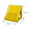 Zoro Select Wheel Chock, Heavy-Duty Steel, Yellow 22XW76 - alternate 2