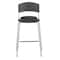 Iceberg CafeWorks Bistro Stool, Graphite Seat and Back, Silver Frame, For 42 in H Table 64527 - alternate 1