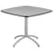 Iceberg CafeWorks Cafe/Breakroom Table, Gray Top, Silver Frame, 36 in W x 36 in L x 30 in H 65617 - alternate 1
