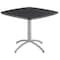 Iceberg CafeWorks Cafe/Breakroom Table, Graphite Top, Silver Frame, 36 in W x 36 in L x 29 in H 65618 - alternate 1
