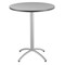 Iceberg CafeWorks Cafe/Breakroom Table, Gray Laminated Melamine Top, Silver Steel Frame, 36 in Dia x 42 in H 65667 - alternate 1