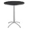 Iceberg CafeWorks Cafe/Breakroom Table, Graphite Granite Top, Silver Frame, 36 in Dia x 42 in H 65668 - alternate 1