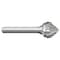 Zoro Select Carbide Bur, Cone, 3/4 In, 1/4 Shank 310-002176 - alternate 1