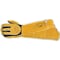 Caiman 1878 Welding Gloves, Extended Gauntlet Cuff, Wing Thumb, Premium Deerskin, L, 1 PR 1878-5 - alternate 2