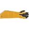 Caiman 1878 Welding Gloves, Extended Gauntlet Cuff, Wing Thumb, Premium Deerskin, L, 1 PR 1878-5 - alternate 4