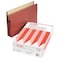 Zoro Select Expandable File Folder 8-1/2 x 14" Red, 7" Expansion, PK5 PFX45303 - alternate 1
