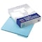 Zoro Select Pressboard Expanding File Folders, 1/3-Cut Tabs: Assorted, Letter Size, 1" Expansion, Blue, PK25 PFX9200T13 - alternate 1