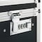 Vaultz File Box, Aluminum, Chrome, PVC, 17 1/4 in W, 15 in D, 14 1/4 in H, Combination-Lock Lid Closure IDEVZ01270 - alternate 3