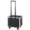 Vaultz File Box, Aluminum, Chrome, PVC, 17 1/4 in W, 15 in D, 14 1/4 in H, Combination-Lock Lid Closure IDEVZ01270 - alternate 4