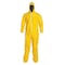 Dupont Coverall. Standard Fit Hood. Stormflap. Elastic Wrists. Attached Socks. Yellow. 5X QC122SYL5X001200 - alternate 2