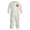 Dupont 0 Coverall. Collar. Elastic Wrists and Ankles. Storm Flap with Adhesive Closure. White. MD SL125TWHMD000600 - alternate 1