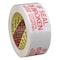 Scotch Carton Tape, Red on White, 48mm x 100m 3771 - alternate 1